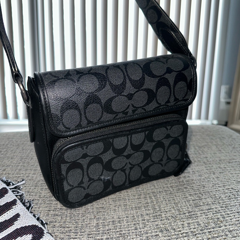 Coach signature flap crossbody
